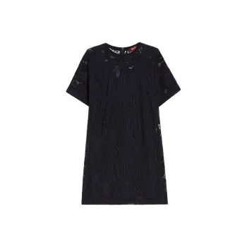 MaxMara Studio Luis Collection Short Sleeved Dress Women's Black