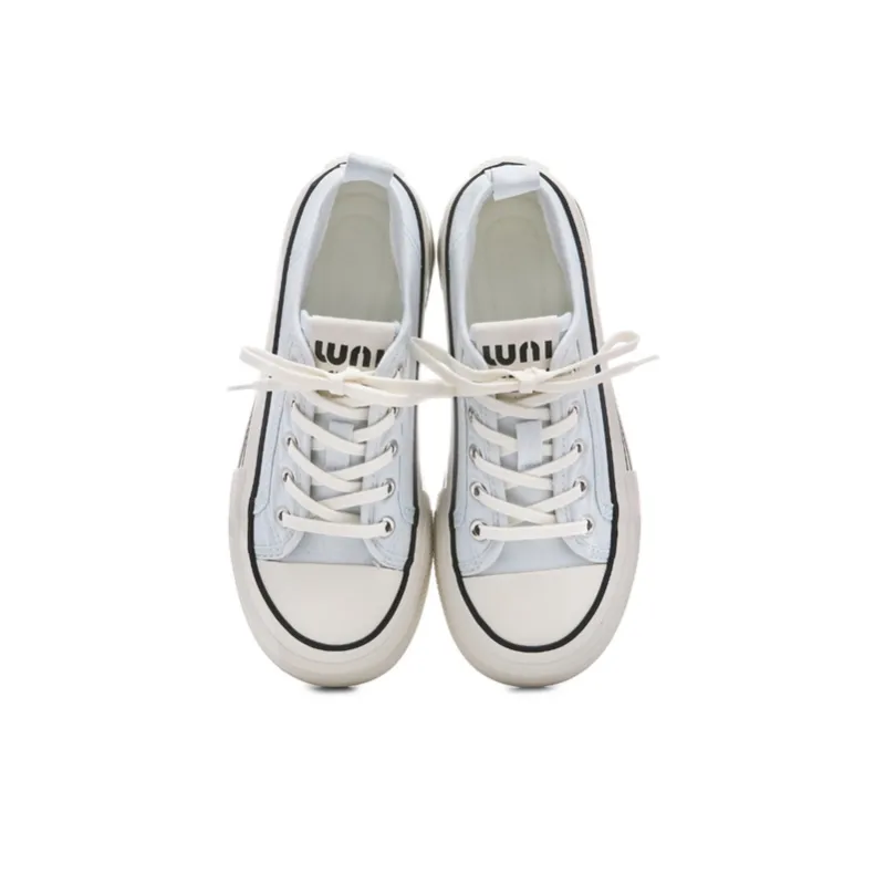 PIPI PURPLE Low Top Canvas Shoes Women's Blue-2