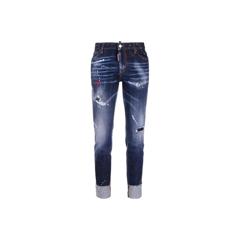 DSQUARED 2 Distressed Skinny Fit Jeans-0