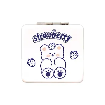 Love Of Wormwood Cartoon Foldable Mirror Double Sided Convenience