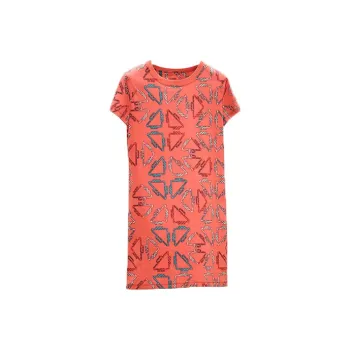 HERMES Short Sleeved Dress Women's Orange