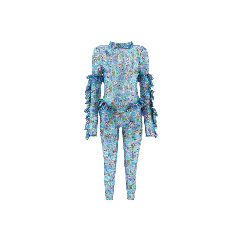 COLLINA STRADA Jumpsuit Women's Light Blue-0