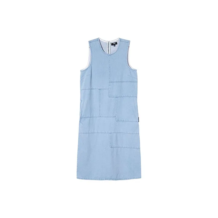 Stussy Sleeveless Dresses Women's Blue-0