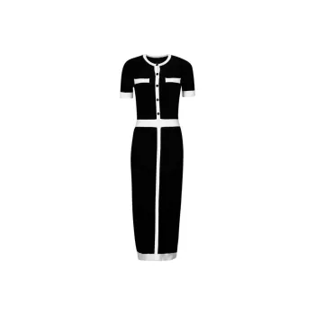 KARL LAGERFELD / Karl Lagerfeld Jeans Short sleeve Knitted Midi Dress