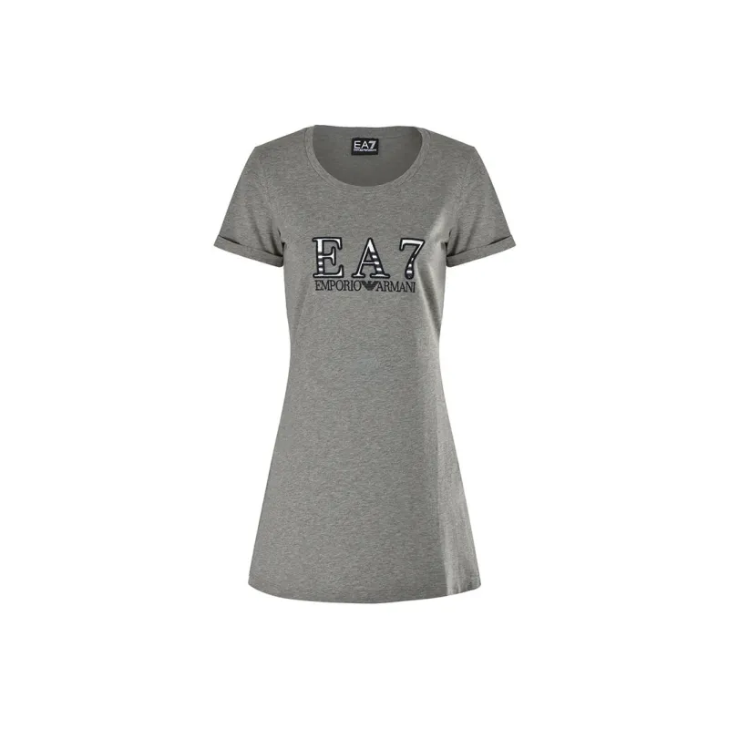 EMPORIO ARMANI EA7 Short Sleeved Dresses Women's Gray-0