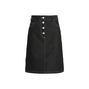 Sunnei Button Denim Skirt