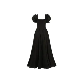 Selkie Collection SS24 Short-Sleeved Dresses Women's Black