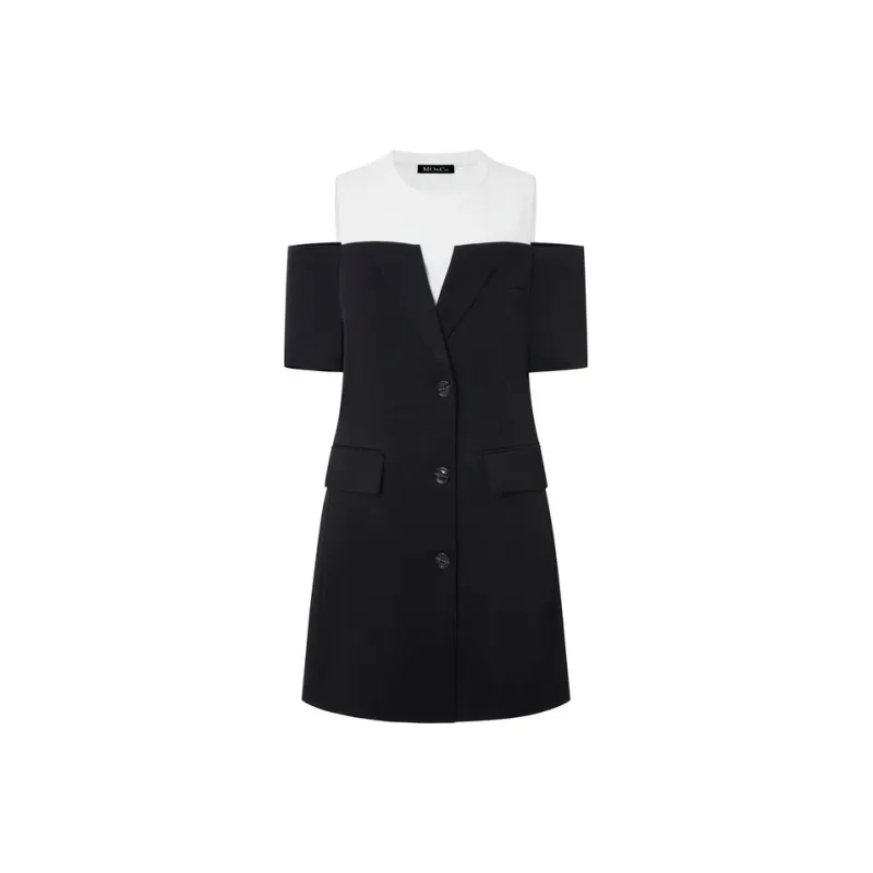MOCO Short Sleeved Dress Women's Black-0