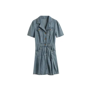 TWOPLUMGIRLS Short-Sleeved Dresses Women's Blue