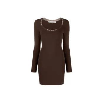 Alexander Wang Long Sleeved Dresses Women's Brown