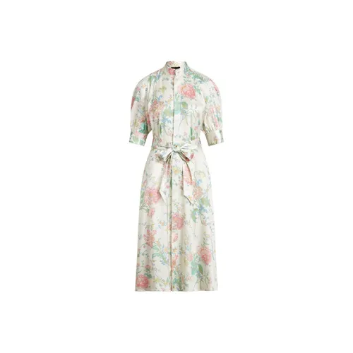 Polo Ralph Lauren Short-Sleeved Dresses Women's Beige Pink