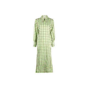 GANNI Long-Sleeved Dresses Women's Green