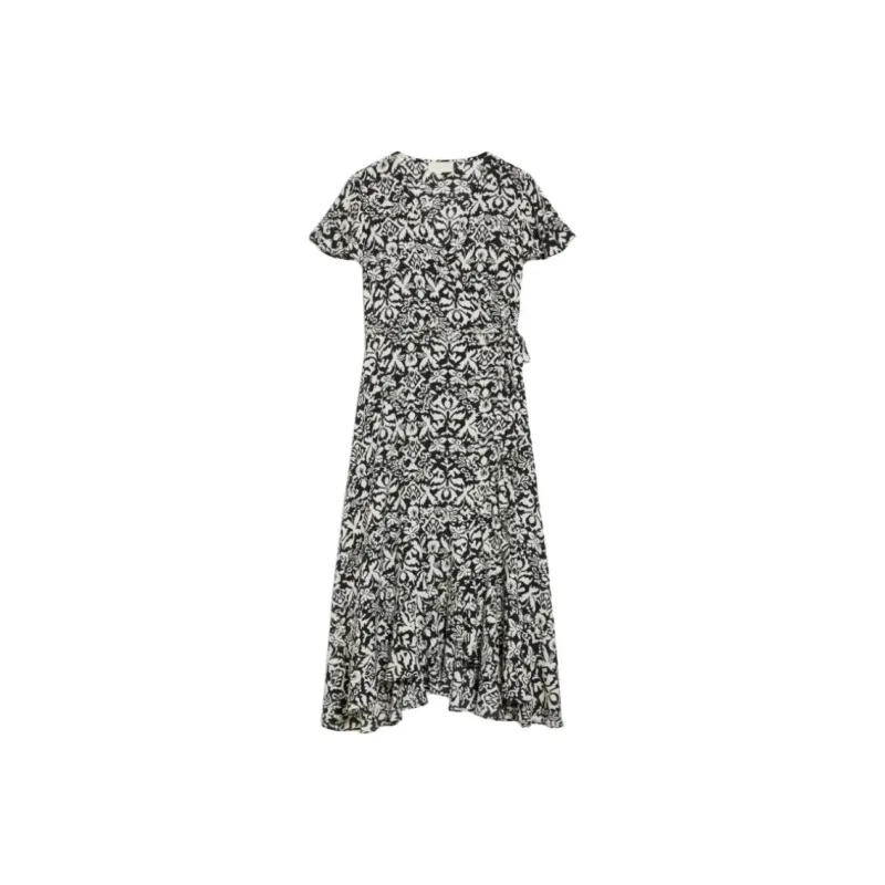 I BLUES FW24 Short Sleeved Dress Women's Black-0