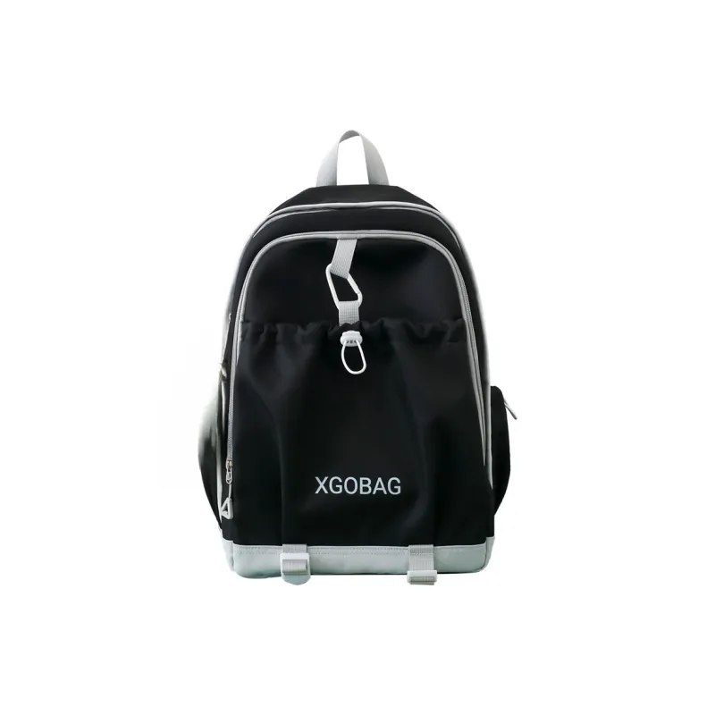 AIBAG Nylon Backpack Unisex White/Black/Purple/Yellow/Green/Brown-1