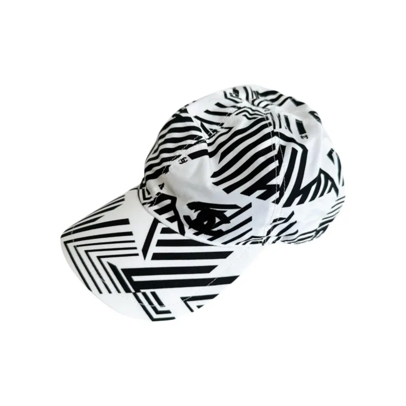 CHANEL Cotton Baseball Caps Women's White-0
