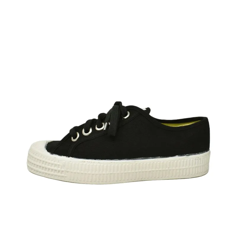 Novesta STAR MASTER Abrasion Resistant Low Top Canvas Shoes Unisex Black-0