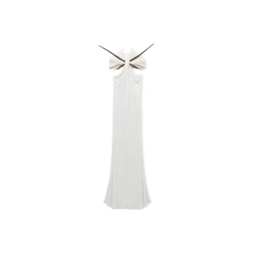 LOEWE SS25 Women's Pre Selection Collection Short Sleeved Dresses Women's White