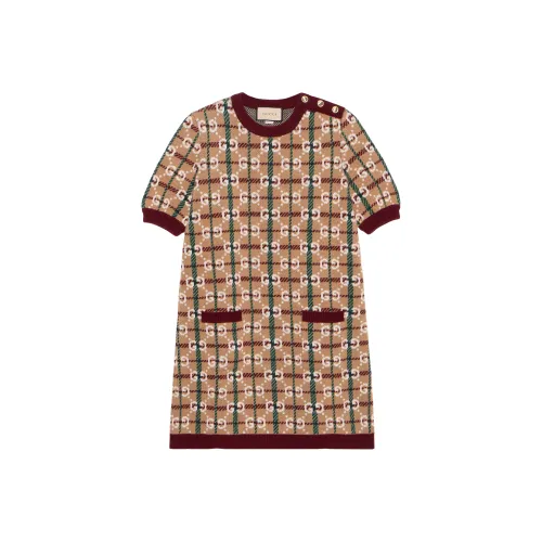 GUCCI Monogram intarsia Mini Dress