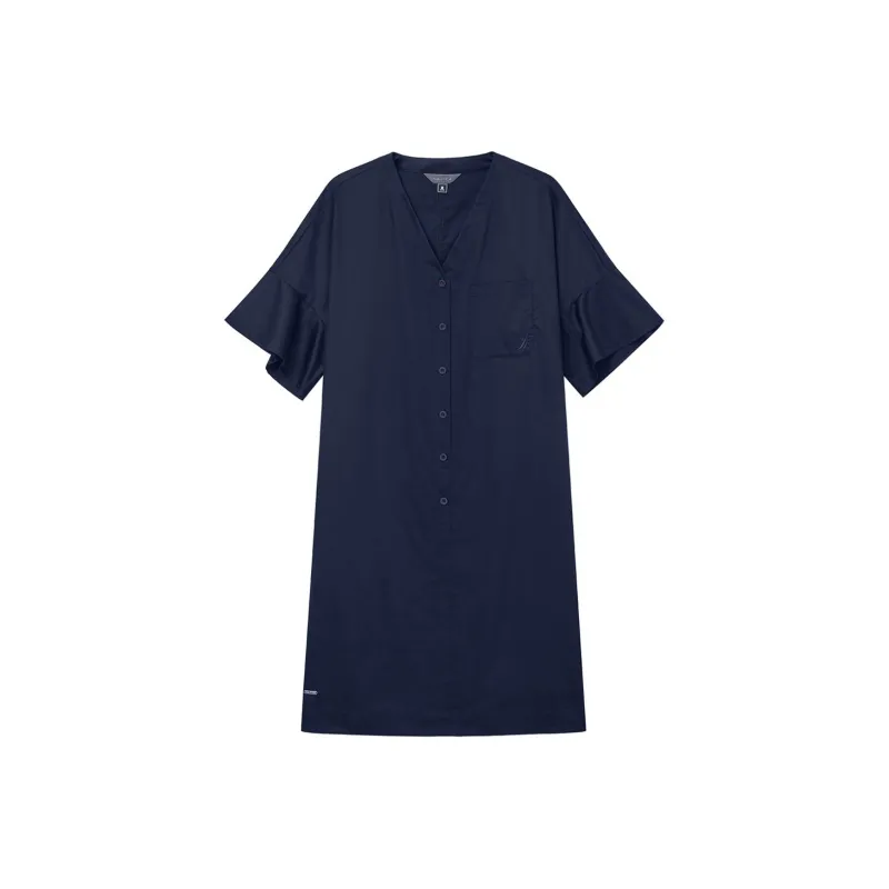 NAUTICA Short Sleeved Dress Women's Navy Blue-0