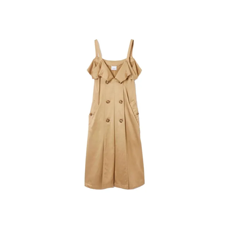Burberry SS23 Slip Dresses Women's Khaki-0