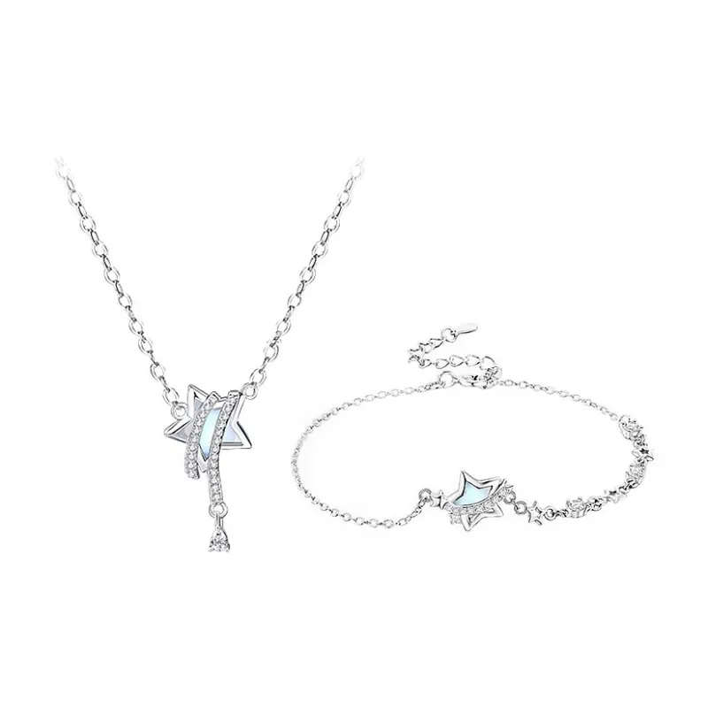 R Z Y S925 Silver Necklaces Women's-5