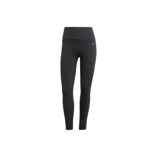 Adidas t-shirt Ribbed High Waist 7/8 Leggings Women's Black