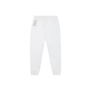 EMPORIO ARMANI EA7 SS23 Knitted Sports Pants Women's White