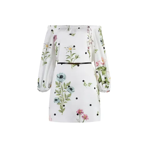 MaxMara Studio Long-Sleeved Dresses Women's White