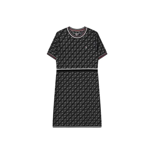 FILA Short Sleeved Dresses Women's Jet Black