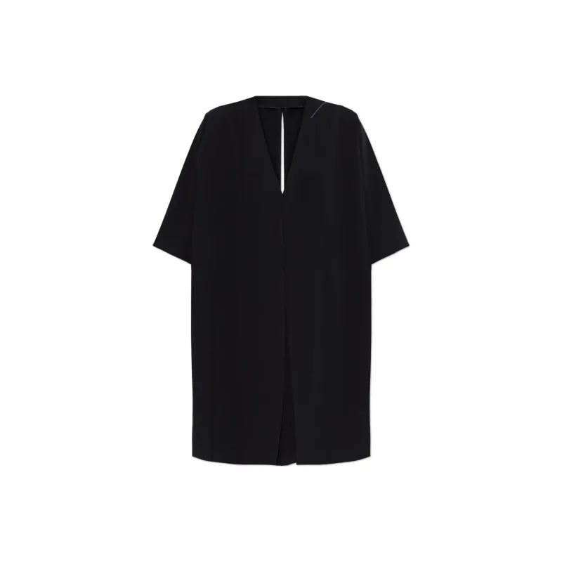 MM6 Maison Margiela V Neck Shift Mini Dress-0