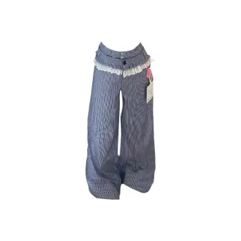 PLAY BUSH Casual Pants Women's Blue