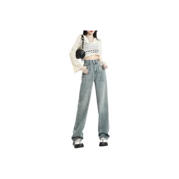 Weixi Jeans Women's Cool Tea Blue