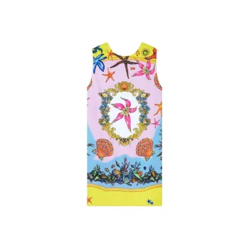 VERSACE Sleeveless Dress Women's Yellow