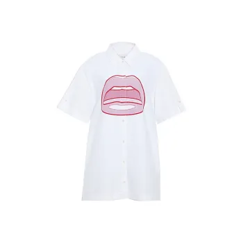 COACH Short-Sleeved Dresses Women's White