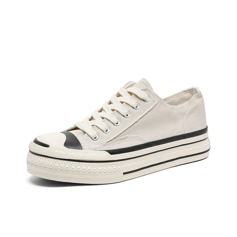 HACKBUTEER Low Top Canvas Shoes Unisex Box Included-8
