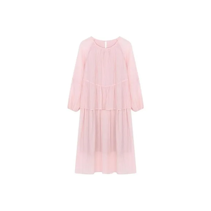 BASIC HOUSE Long-Sleeved Dresses Women's-1