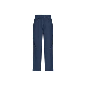 EMPORIO ARMANI Denim Collection Straight Trousers In Lyocell