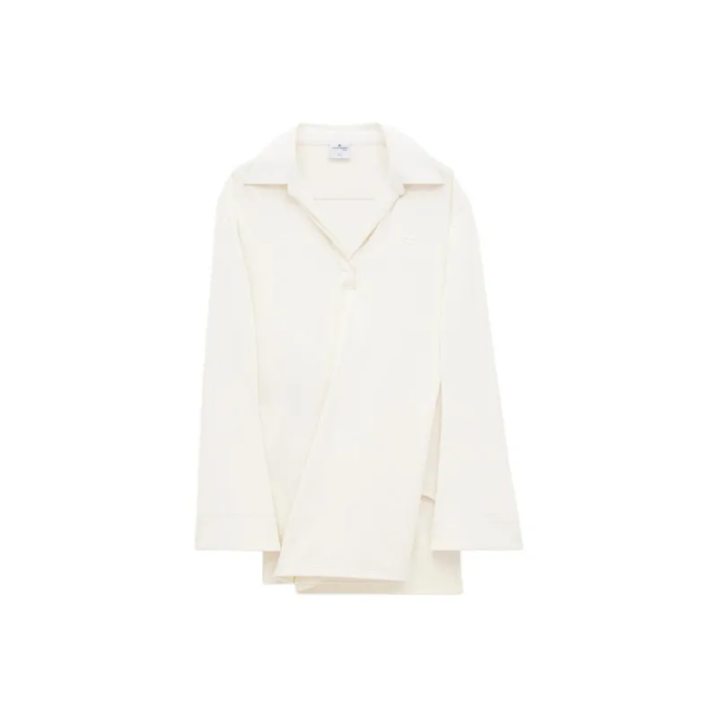 COURREGES Twist Long Sleeved Polo Dress-0