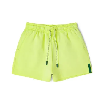 LACOSTE Casual Shorts Women's Neon Yellow