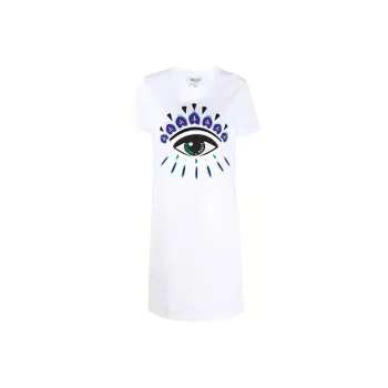 KENZO Short Sleeved Dresses Women's White