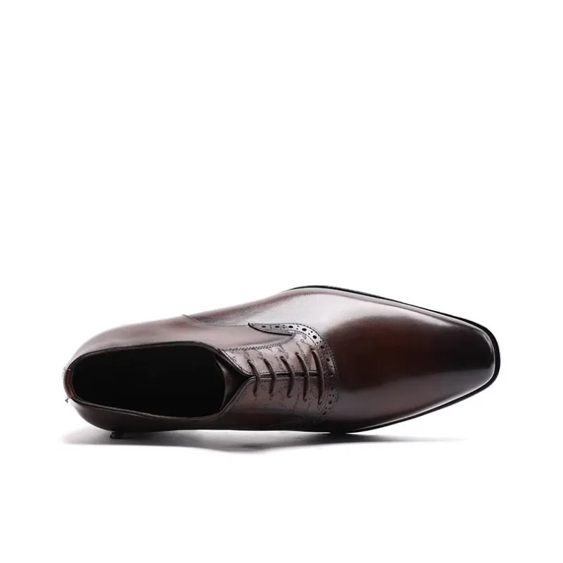 Bansley Dress Shoes Men Low Top Black-8