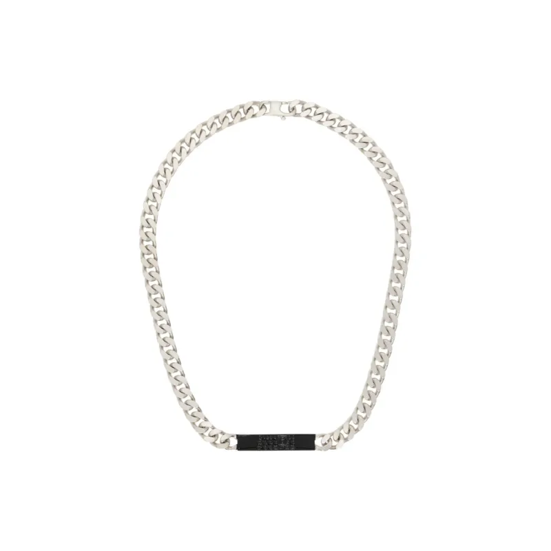 MM6 Maison Margiela Brass Necklaces Men's Silver-0