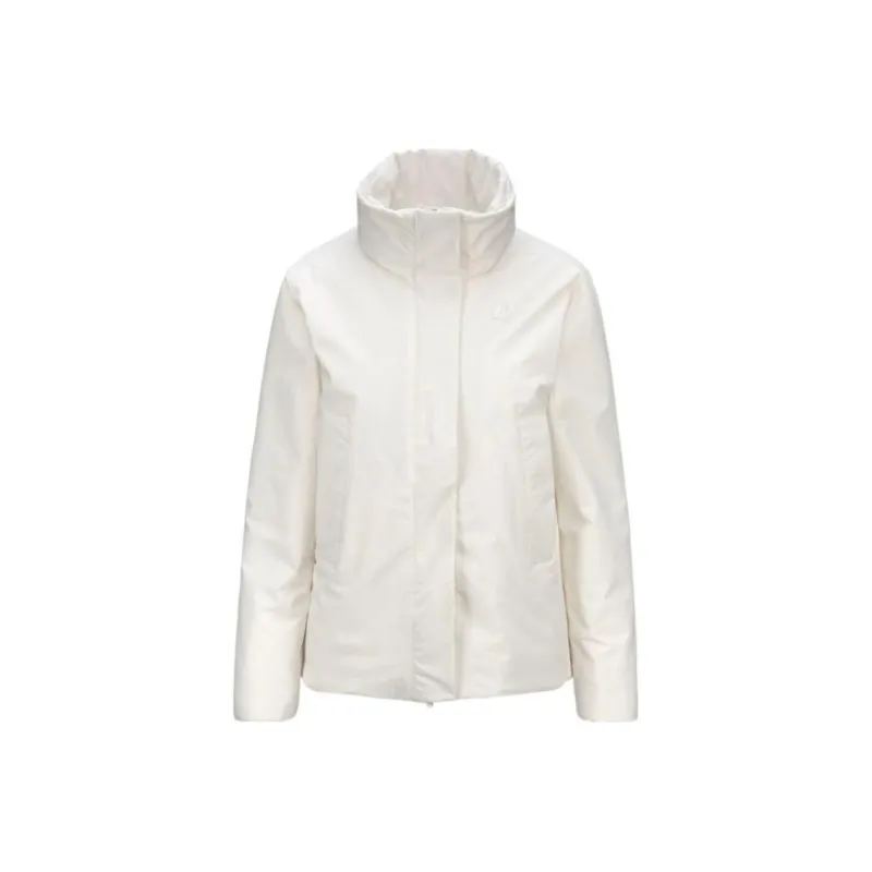 K WAY Puffer Jacket Women's White-0