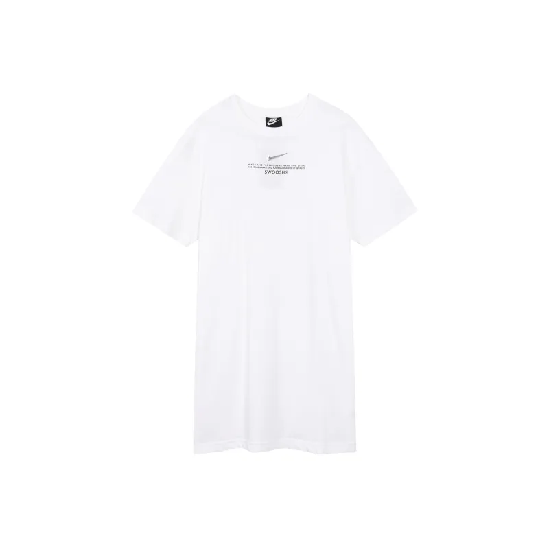 Nike Short Sleeved Dresses Women's White-0