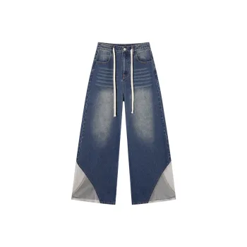 LA CRAWFISH Jeans Women's Washed Denim Blue