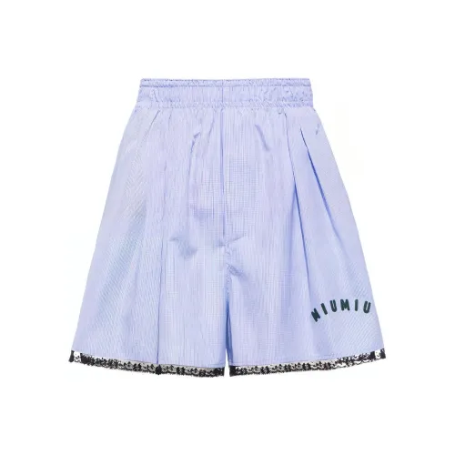 MIU MIU SS21 Shorts Women's Blue
