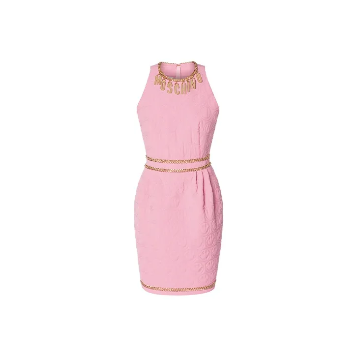 MOSCHINO Sleeveless Dresses Women's Pink-0