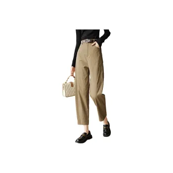 Late White Casual Pants Women's Coffee