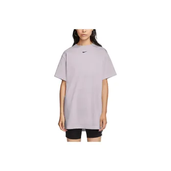 Nike Sportswear Essentials Series Short Sleeved Dresses Women's Light Purple