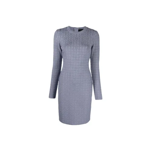 Givenchy 4G Allover Knitted Dress 'Mineral Blue'